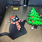 Adorno Esquinero De Puerta - Gato Negro Vs Árbol De Navidad - Miniatura 4