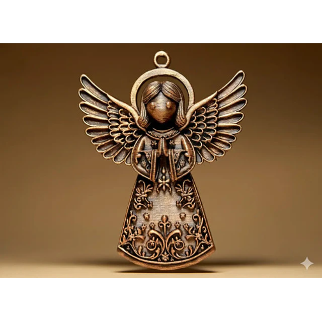 Navidad Decorativa - Angel Dorado