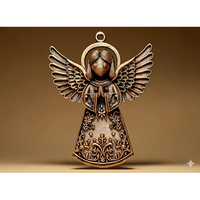 Navidad Decorativa - Angel Dorado 2