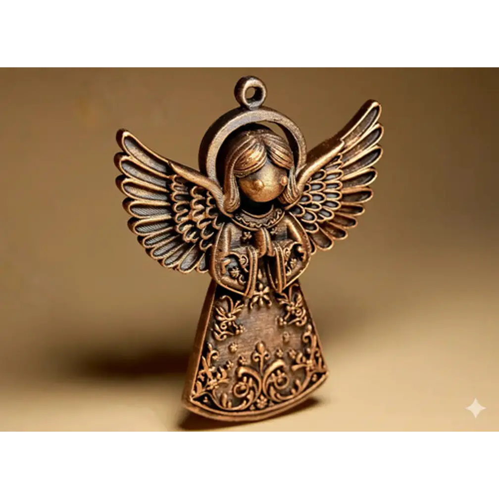 Navidad Decorativa - Angel Dorado 3