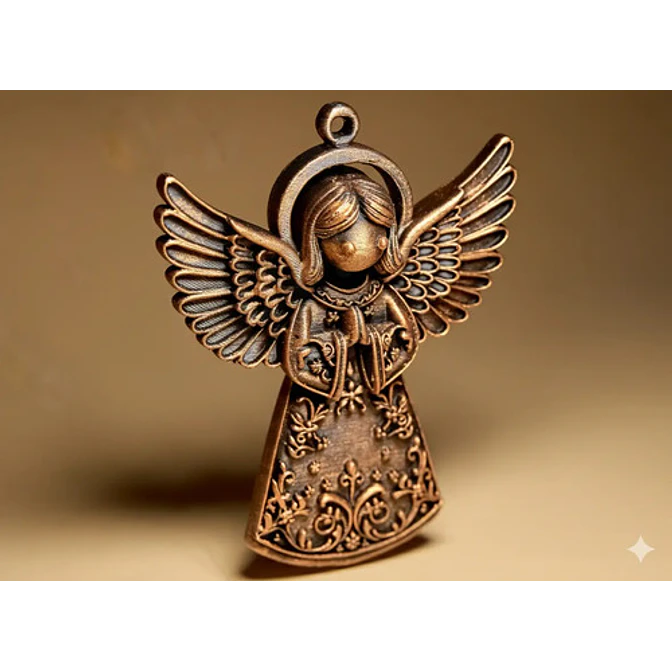 Navidad Decorativa - Angel Dorado 3