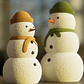 Adornos Navidad - Muñecos De Nieve Efecto Peludo (pack 2 Un) - Miniatura 4