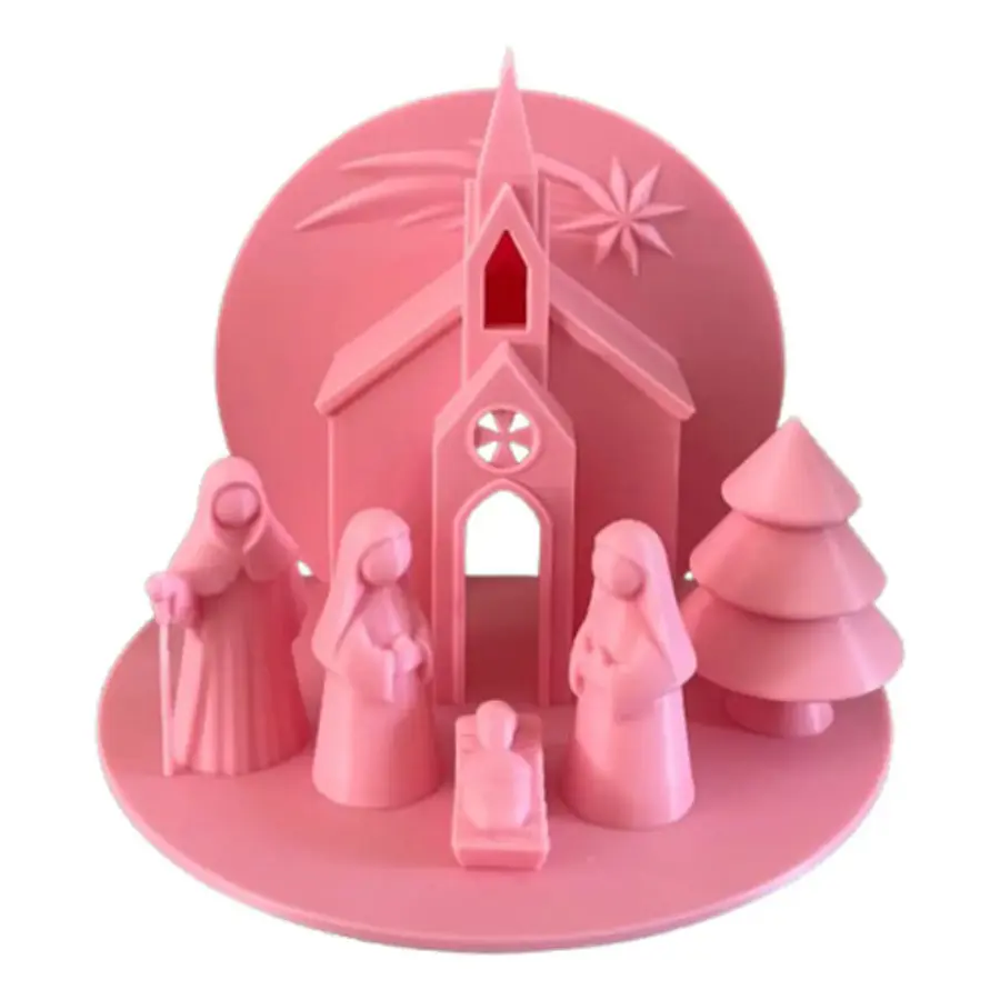 Pesebre Belén - Rosado