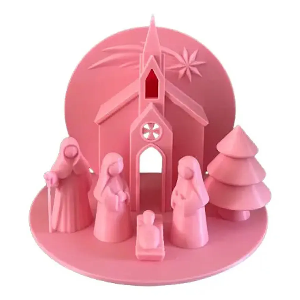 Pesebre Belén - Rosado 2