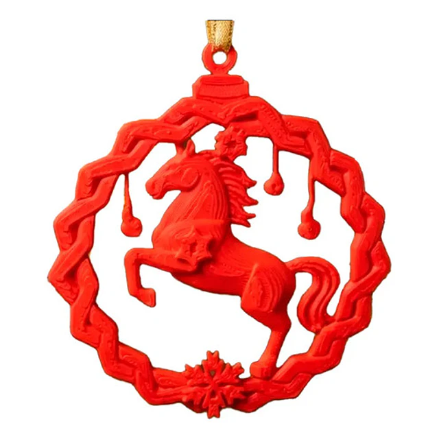 Adorno Navidad - Caballo De Fuego