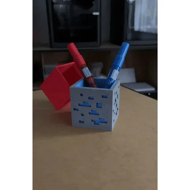 Portalápices De Lapislázuli Minecraft