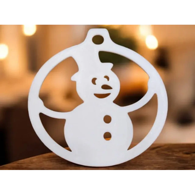 Adorno Navideño De Nieve