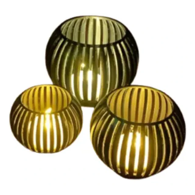 Pack 3 Portavelas Led Elegantes