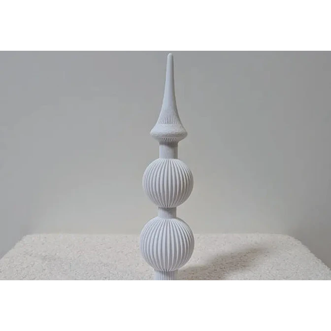 Elegante Adorno Acanalado Para Árbol De Navidad 2