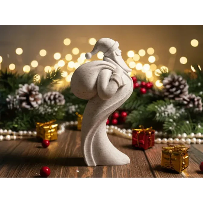 Adorno Navidad - Figura Elegante Papa Noel 4