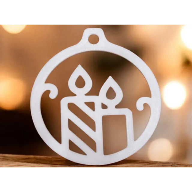 Adorno Para El Árbol De Vela Navideña