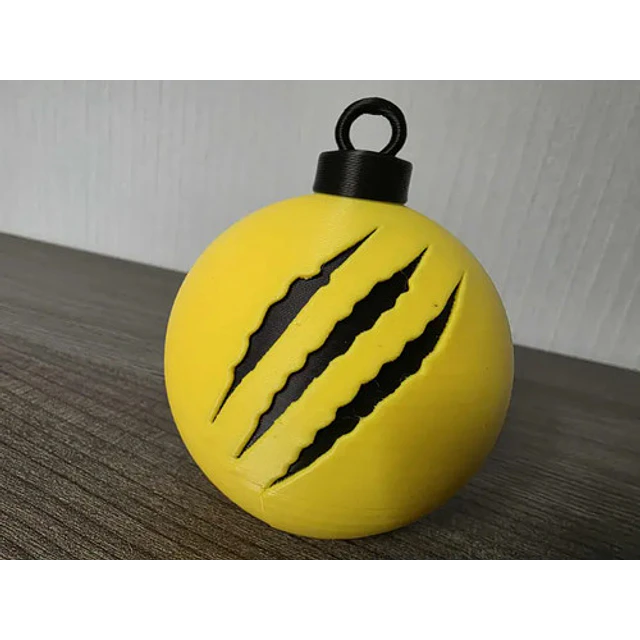 Bola De Navidad Con Arañazos De Wolverine