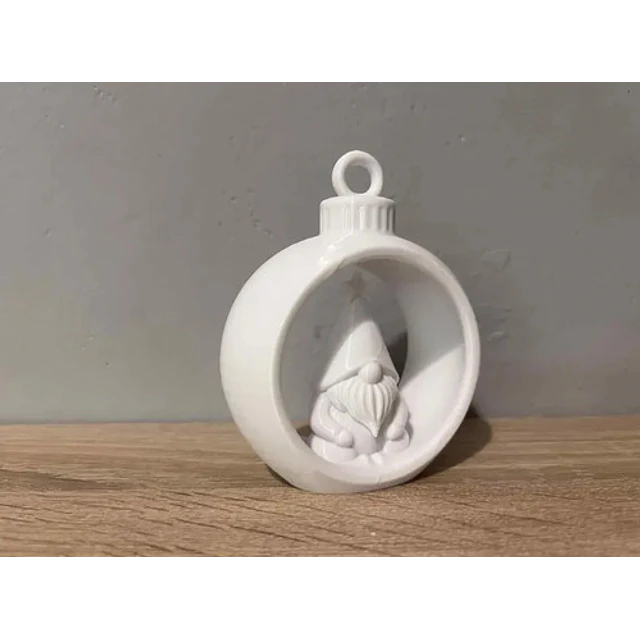 Bola De Navidad Con Gnomo Navideño