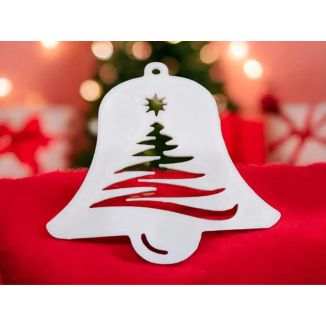 Adorno De Navidad Campana Y Árbol