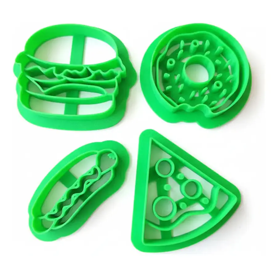 Cortadores De Galletas - Comida Rápida (pack 4 Un)