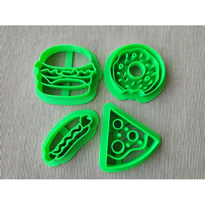 Cortadores De Galletas - Comida Rápida (pack 4 Un) 3
