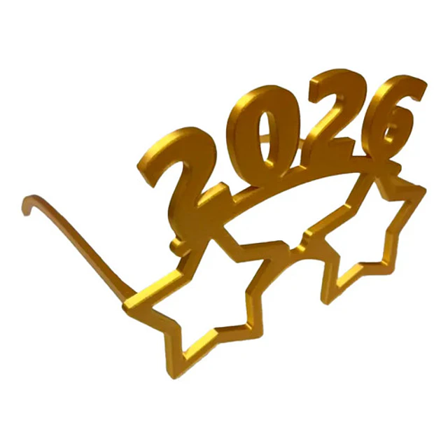 Lentes Estrella Cotillón - Año Nuevo 2026