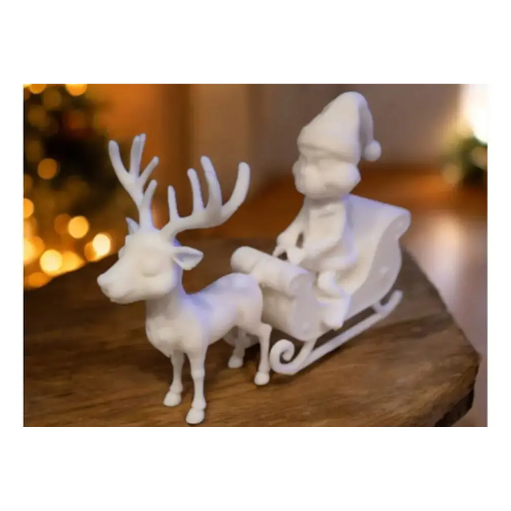 Figura Del Grinch En Un Trineo Con Un Reno 1