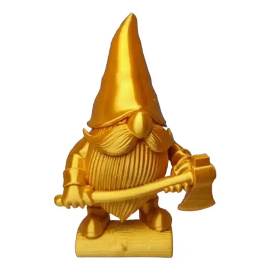 Figura Decorativa De Gnomo Leñador De Invierno