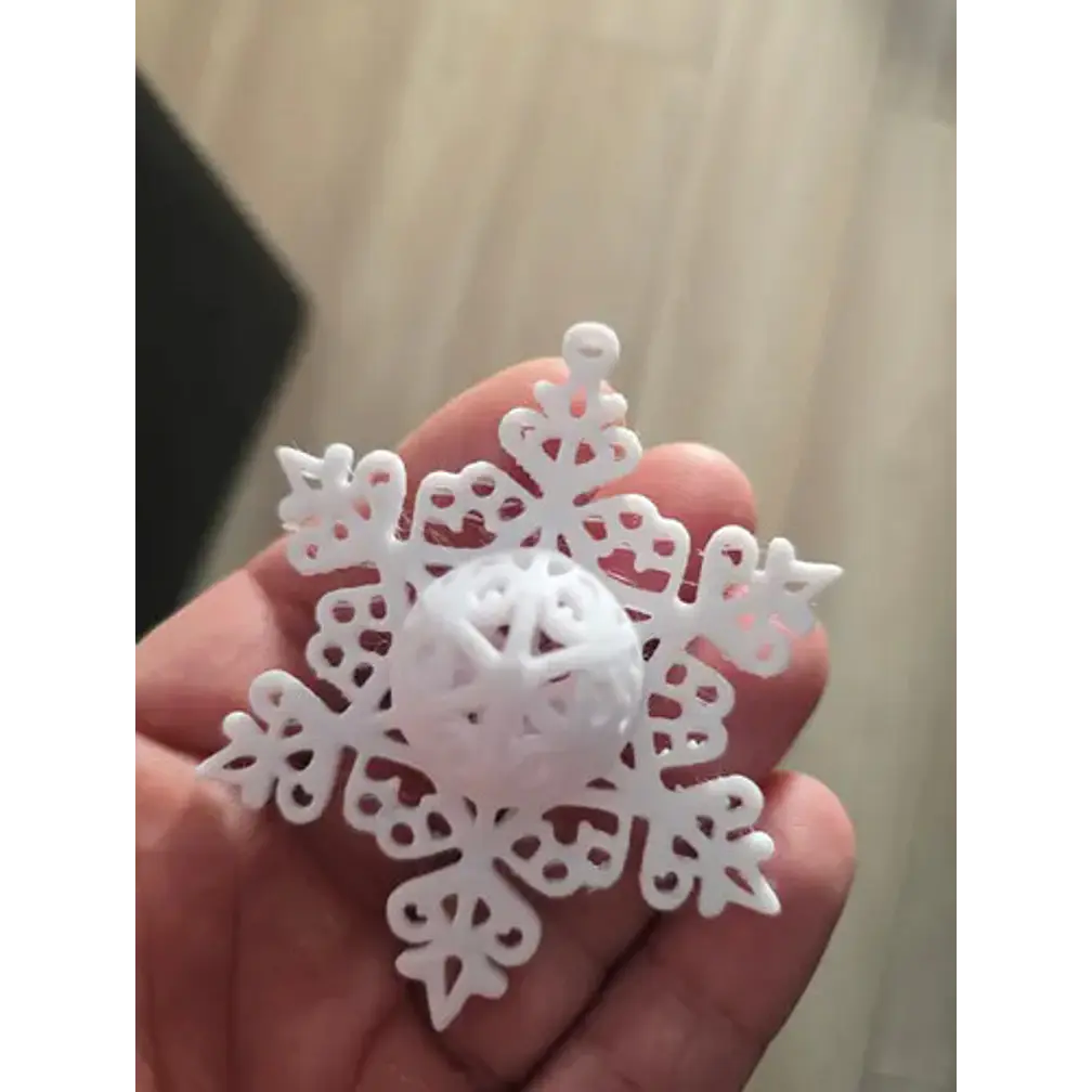 Adorno De Copo De Nieve De Navidad 2