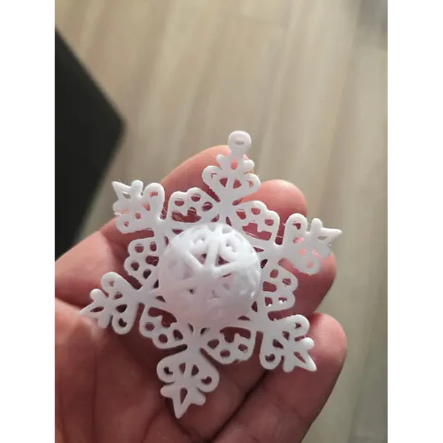 Adorno De Copo De Nieve De Navidad