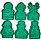 Juego De Cortadores De Galletas Navideños (pack 6 Un) - Miniatura 1