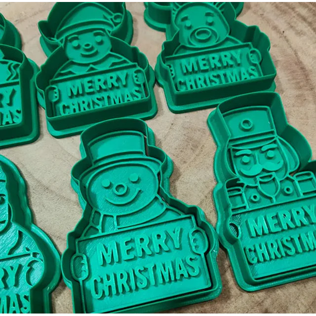 Juego De Cortadores De Galletas Navideños (pack 6 Un)