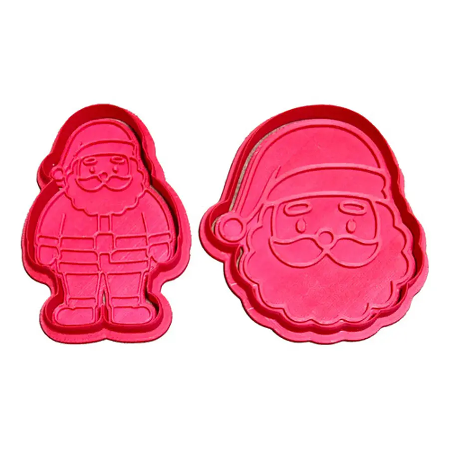 Cortadores De Galletas - Papa Noel (pack 2 Un)