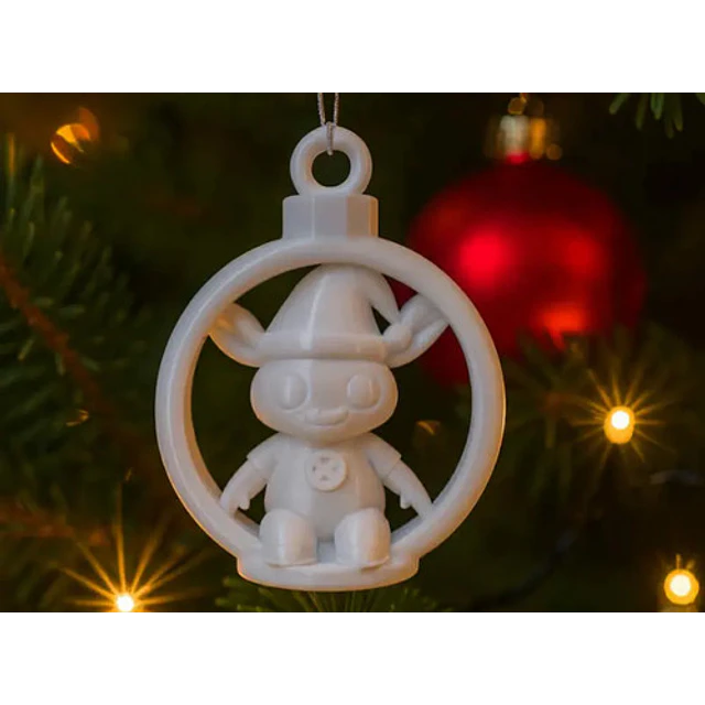 Adorno De Navidad Con Conejo