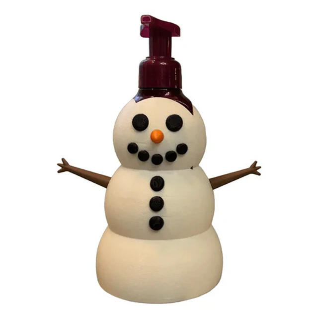 Funda Para Jabón Muñeco De Nieves