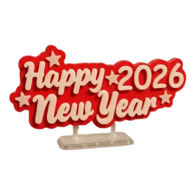 Placa De Feliz Año 2026 1