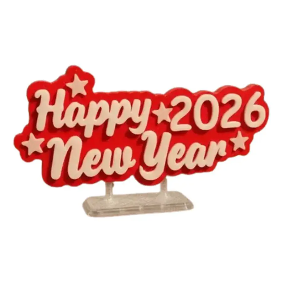 Placa De Feliz Año 2026