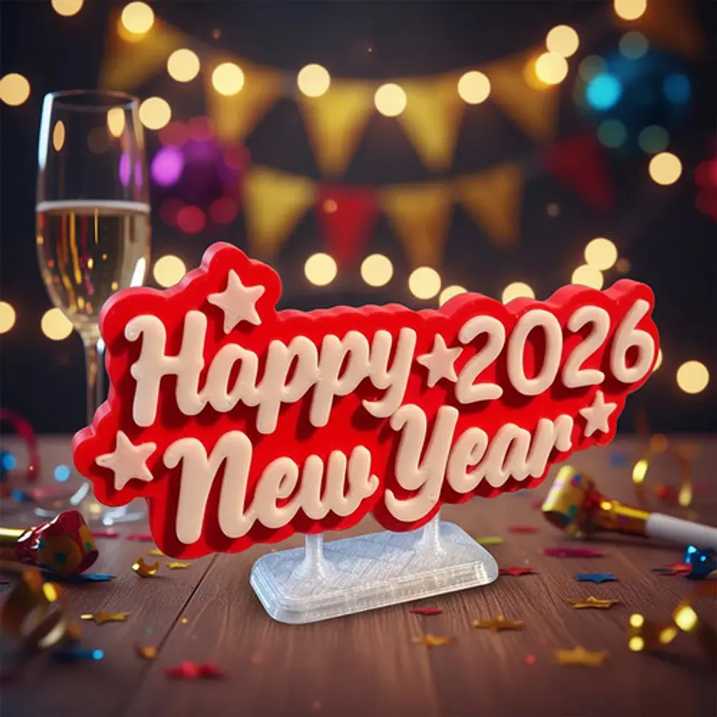 Placa De Feliz Año 2026 2