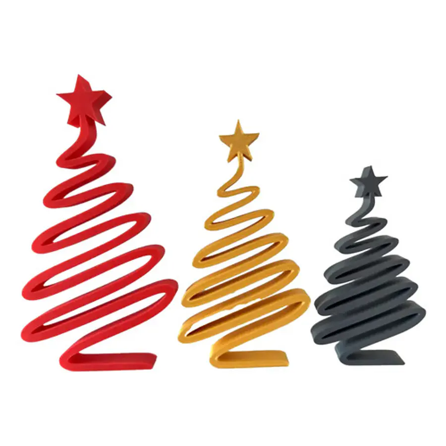 Adorno Navidad - Árboles Minimalistas (pack 3 Un)