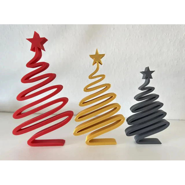 Adorno Navidad - Árboles Minimalistas (pack 3 Un)