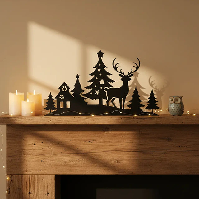 Decoración - Escena De Invierno Maravilloso