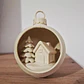 Adorno Para El Árbol De Navidad- Casa Navideña - Miniatura 3