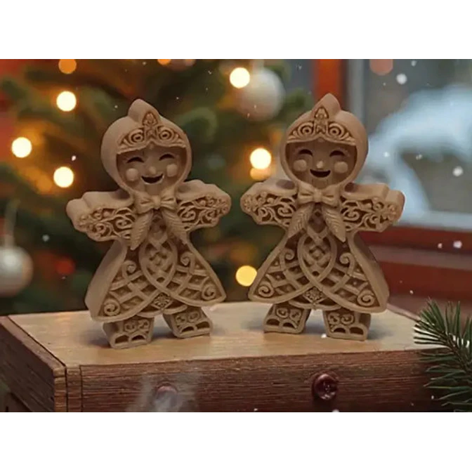 Adornos Navidad - Figuras De Jengibre (pack 2 Un) 4