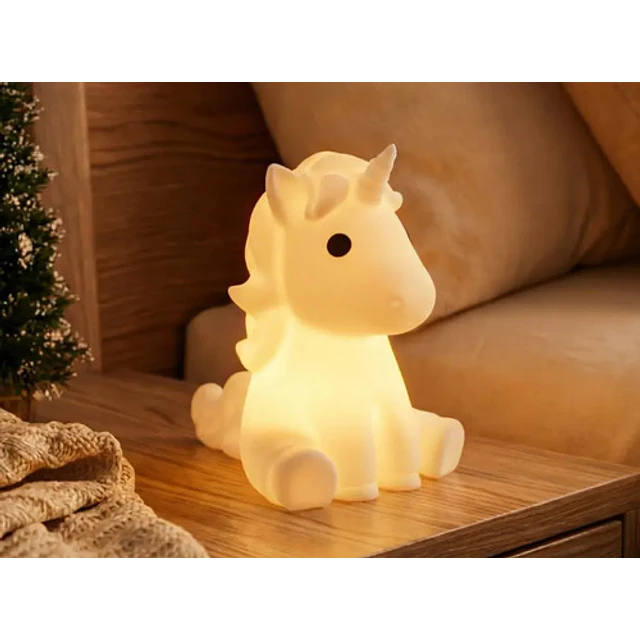 Portavelas Led Con Forma De Unicornio