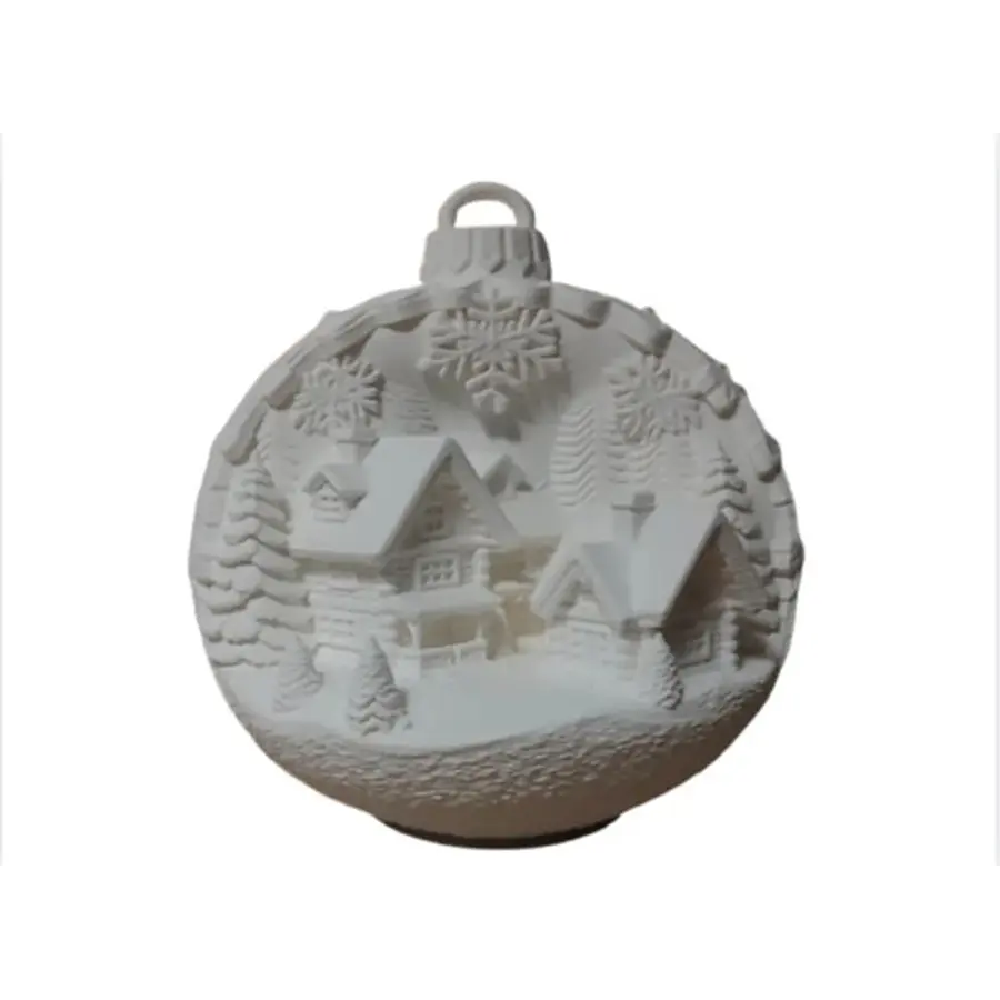 Adorno Para El Árbol De Navidad- Cabañas Nevadas