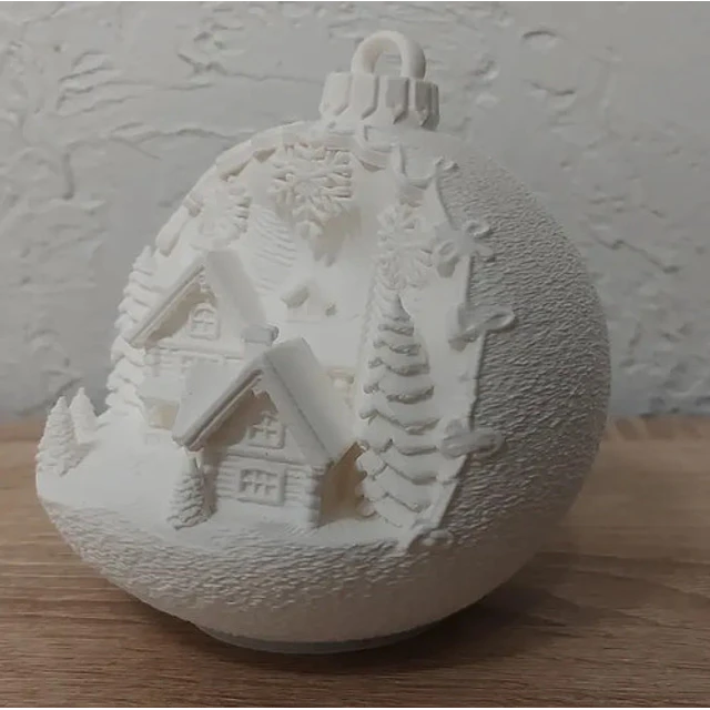 Adorno Para El Árbol De Navidad- Cabañas Nevadas