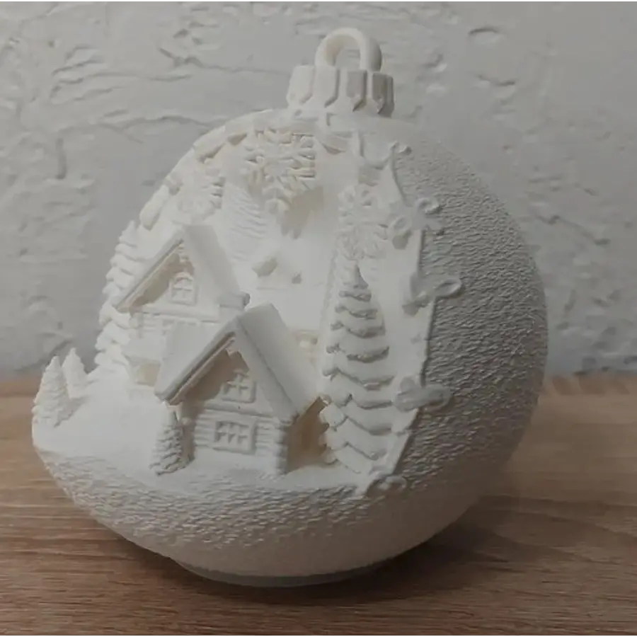 Adorno Para El Árbol De Navidad- Cabañas Nevadas