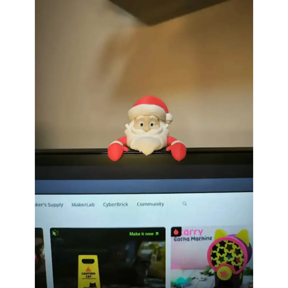 Adornos Navidad Para Monitor Papa Noel 2