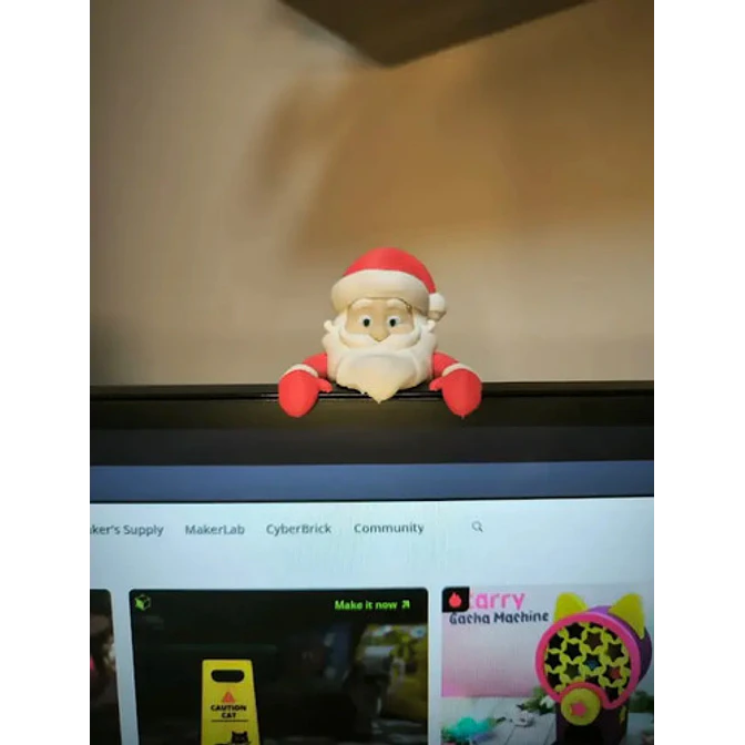 Adornos Navidad Para Monitor Papa Noel 2