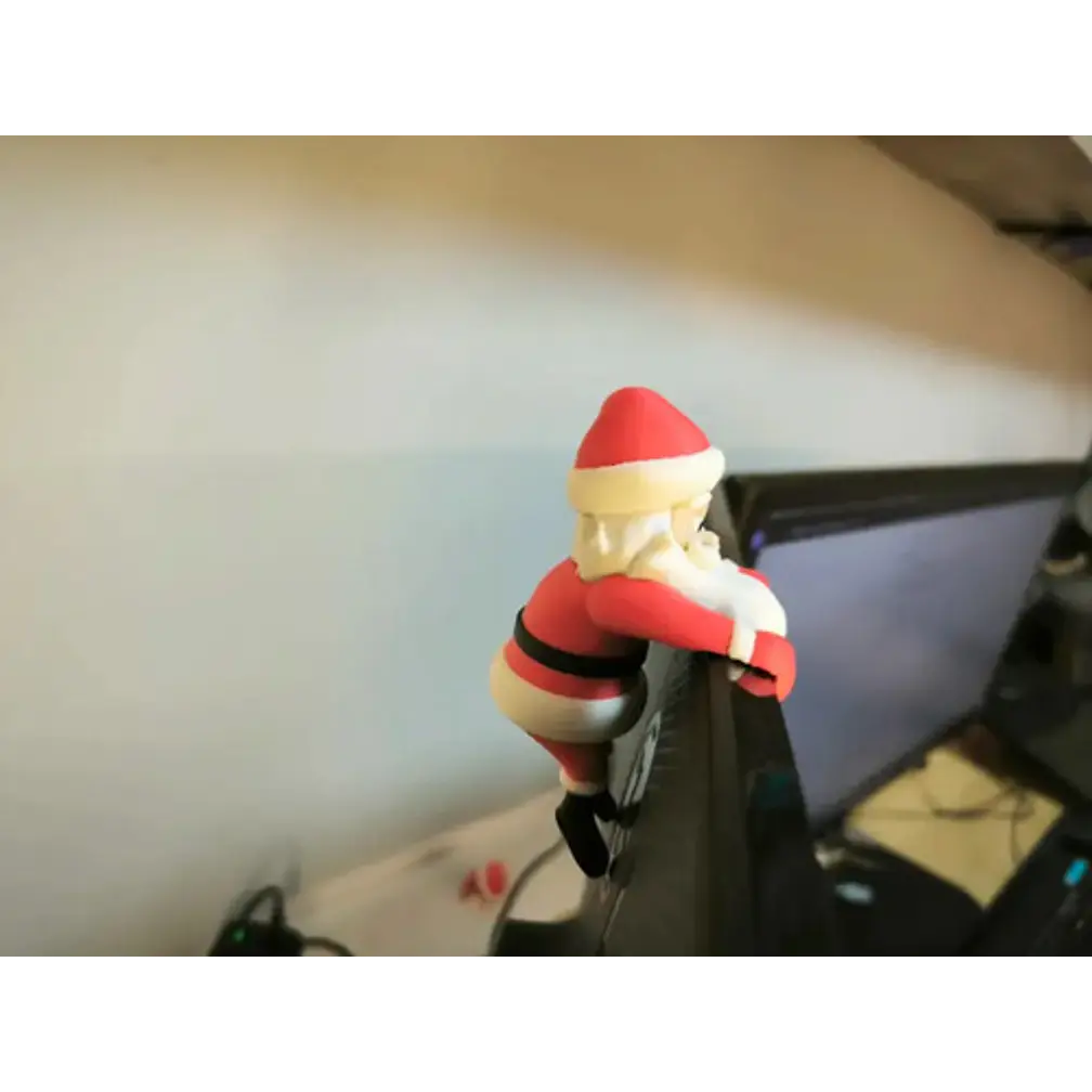 Adornos Navidad Para Monitor Papa Noel 3