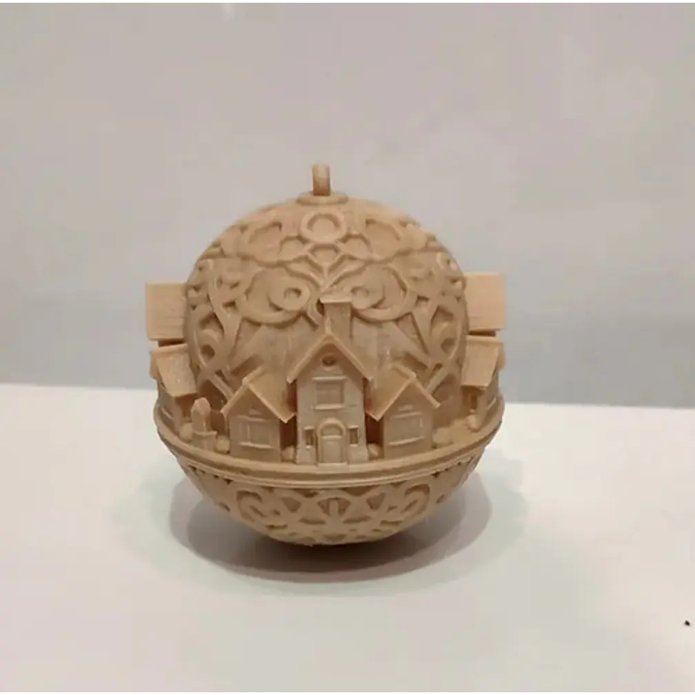 Adorno Para El Árbol De Navidad- Pueblo Nórdico Nevado 4