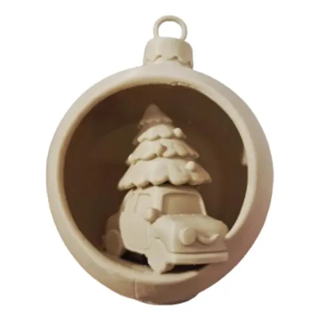 Adorno Para El Árbol De Navidad- Auto Navideño