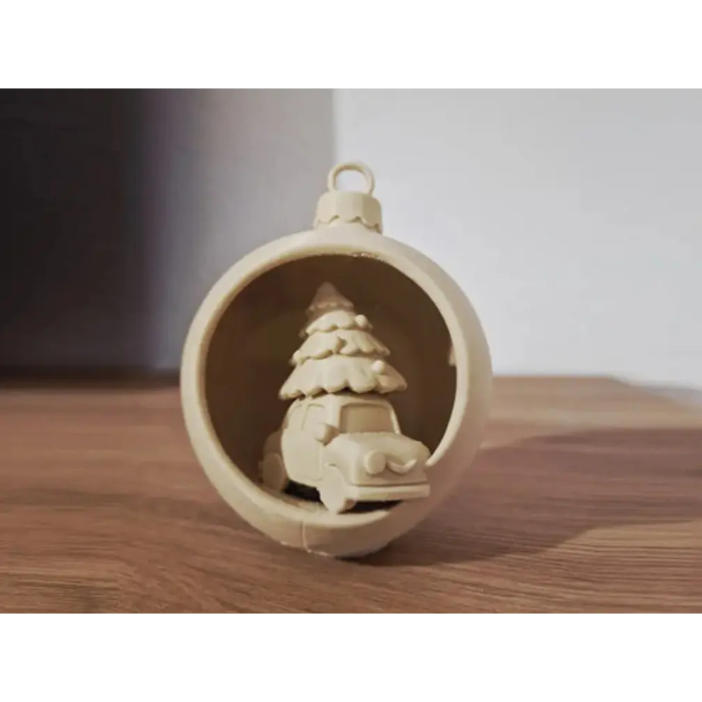 Adorno Para El Árbol De Navidad- Auto Navideño 2