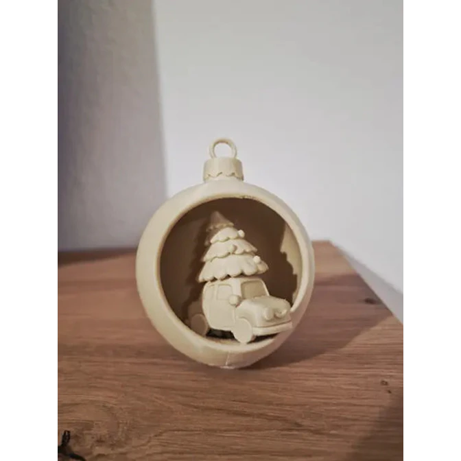 Adorno Para El Árbol De Navidad- Auto Navideño 3