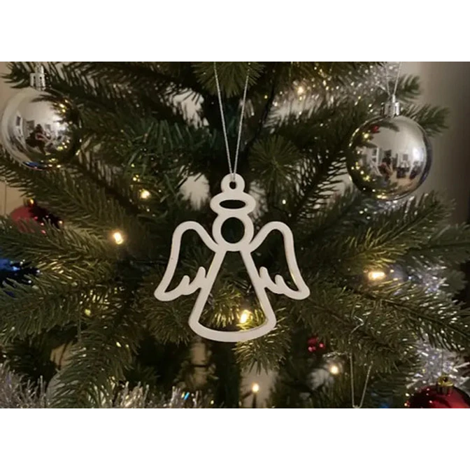 Adorno Navidad - Ángel Minimalista Para Árbol 4